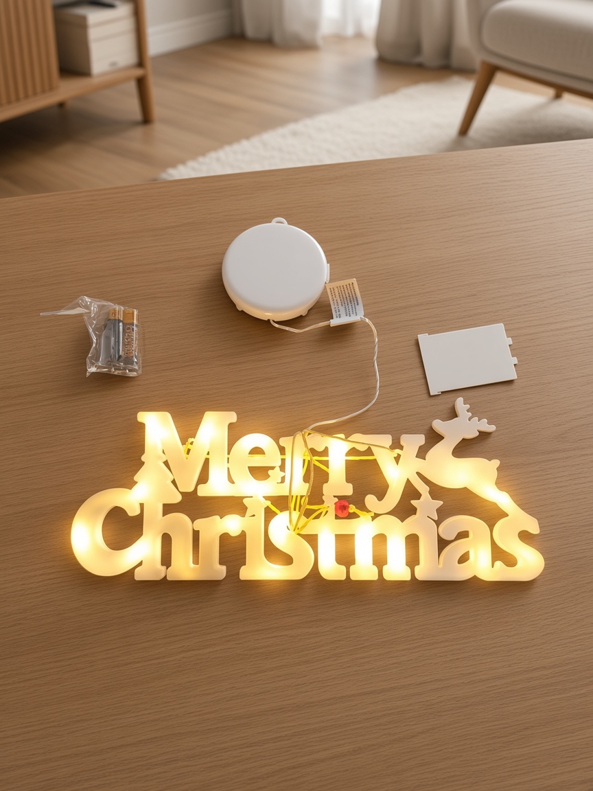 Świecąca zawieszka LED „Merry Christmas”